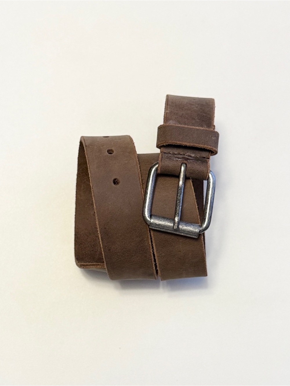 F&L Men’s Classic Distressed Leather Belt